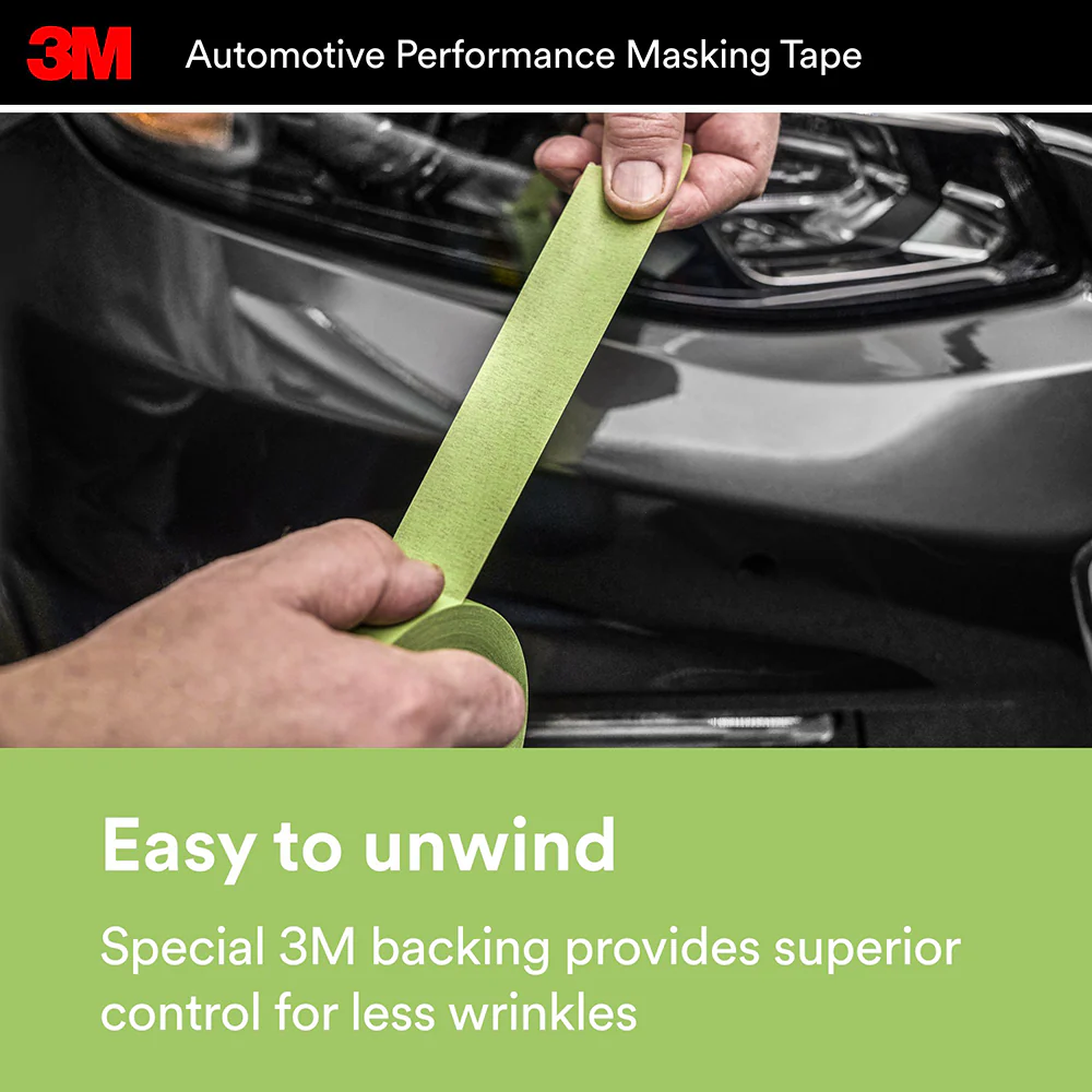 3M Automotive Performance Masking Tape, 03433 - 36mm x 32m - Image 4