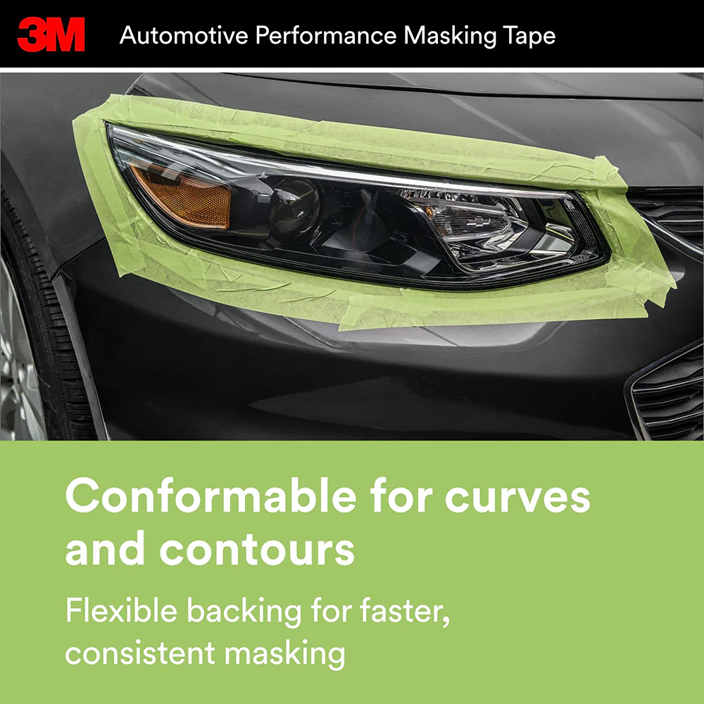 3M Automotive Performance Masking Tape, 03433 - 36mm x 32m - Image 7
