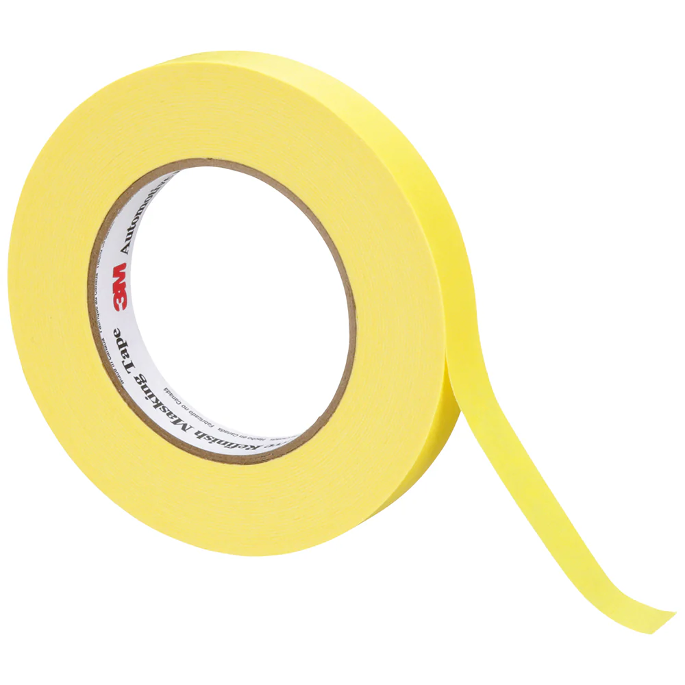 3M Automotive Refinish Masking Tape, 06652 - 18mm x 55m - Image 2