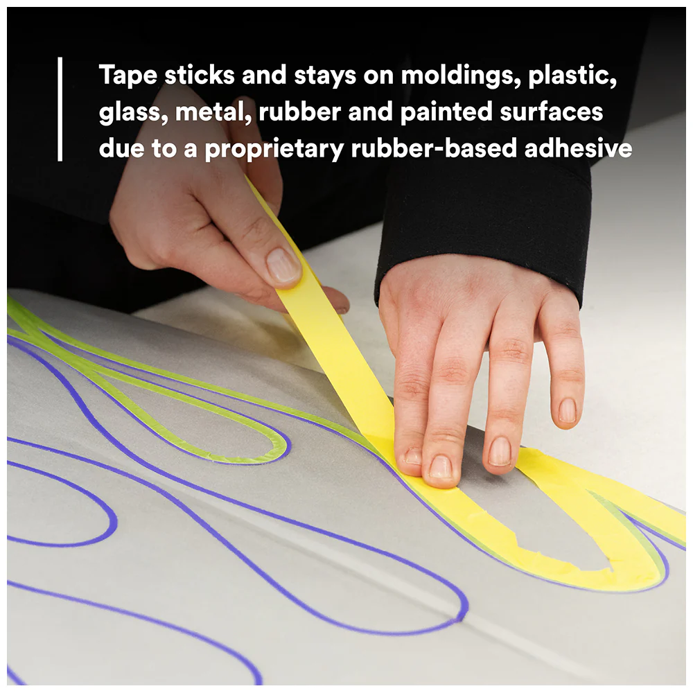 3M Automotive Refinish Masking Tape, 06652 - 18mm x 55m - Image 6