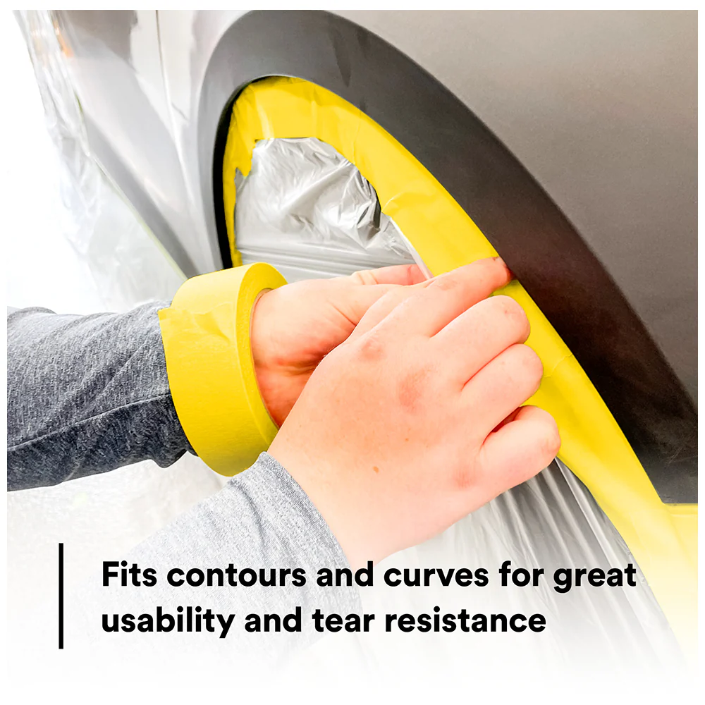 3M Automotive Refinish Masking Tape, 06653 - 24mm x 55m - Image 5