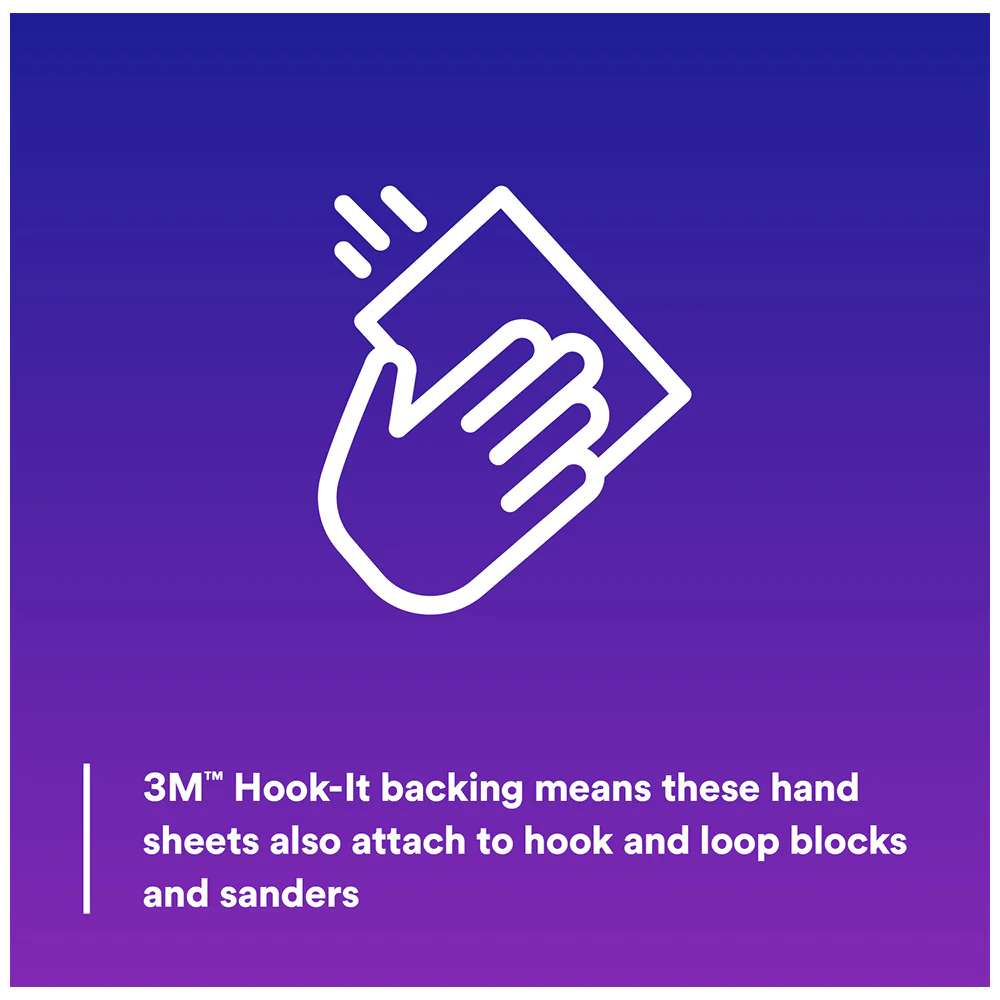 3M Flexible Abrasive Hookit Sheets, 34343 - 1500 grit (25 sheets) - Image 3