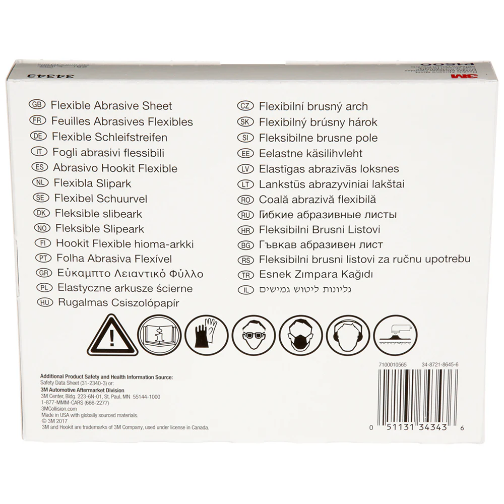 3M Flexible Abrasive Hookit Sheets, 34343 - 1500 grit (25 sheets) - Image 5