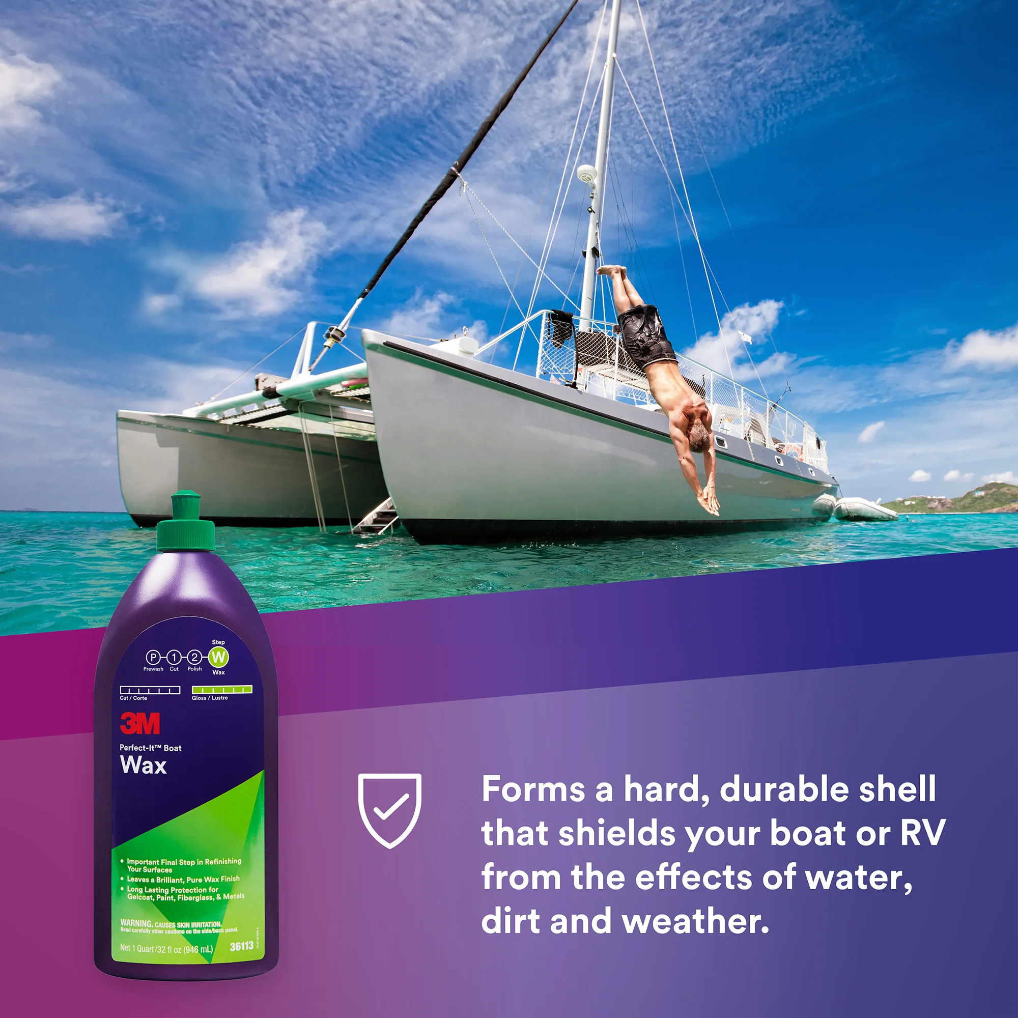3M Perfect-It Boat Wax, 36113 - 32 oz. - Image 6