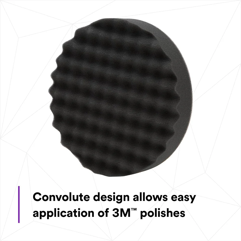 3M Perfect-It Foam Polishing Pad, 05738 - 8", Black - Image 3