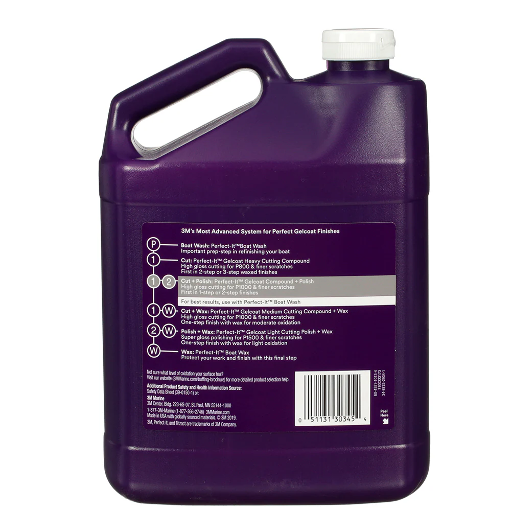 3M Perfect-It Gelcoat Compound + Polish, 30345 - 1 gal. - Image 2