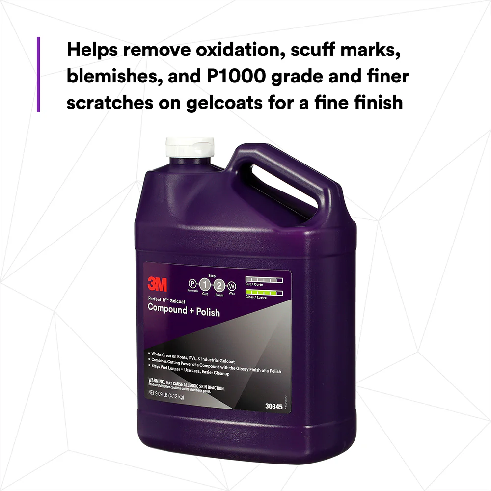 3M Perfect-It Gelcoat Compound + Polish, 30345 - 1 gal. - Image 3