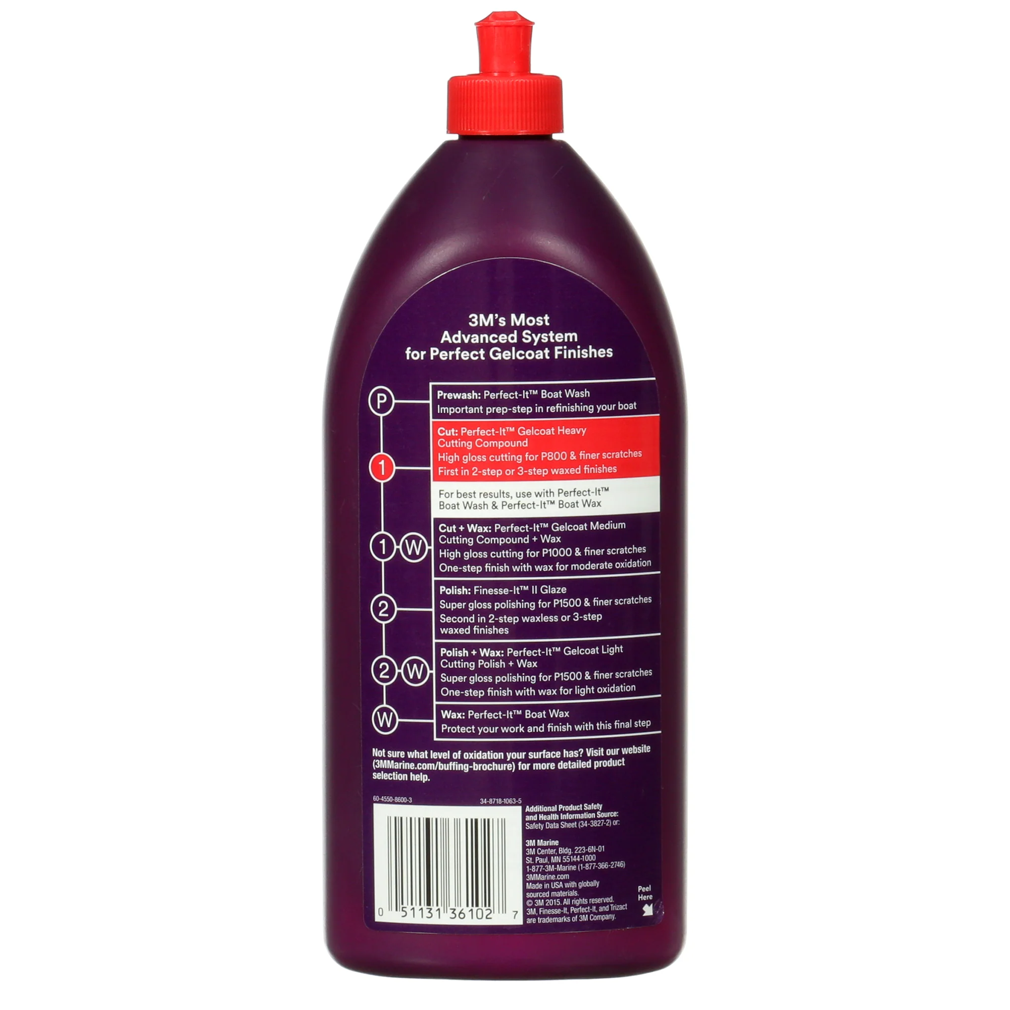 3M Perfect-It Gelcoat Heavy Cutting Compound, 36102 - 32 oz. - Image 2