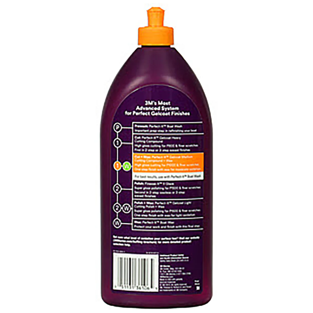 3M Perfect-It Gelcoat Medium Cutting Compound + Wax, 36106 - 32 oz. - Image 6