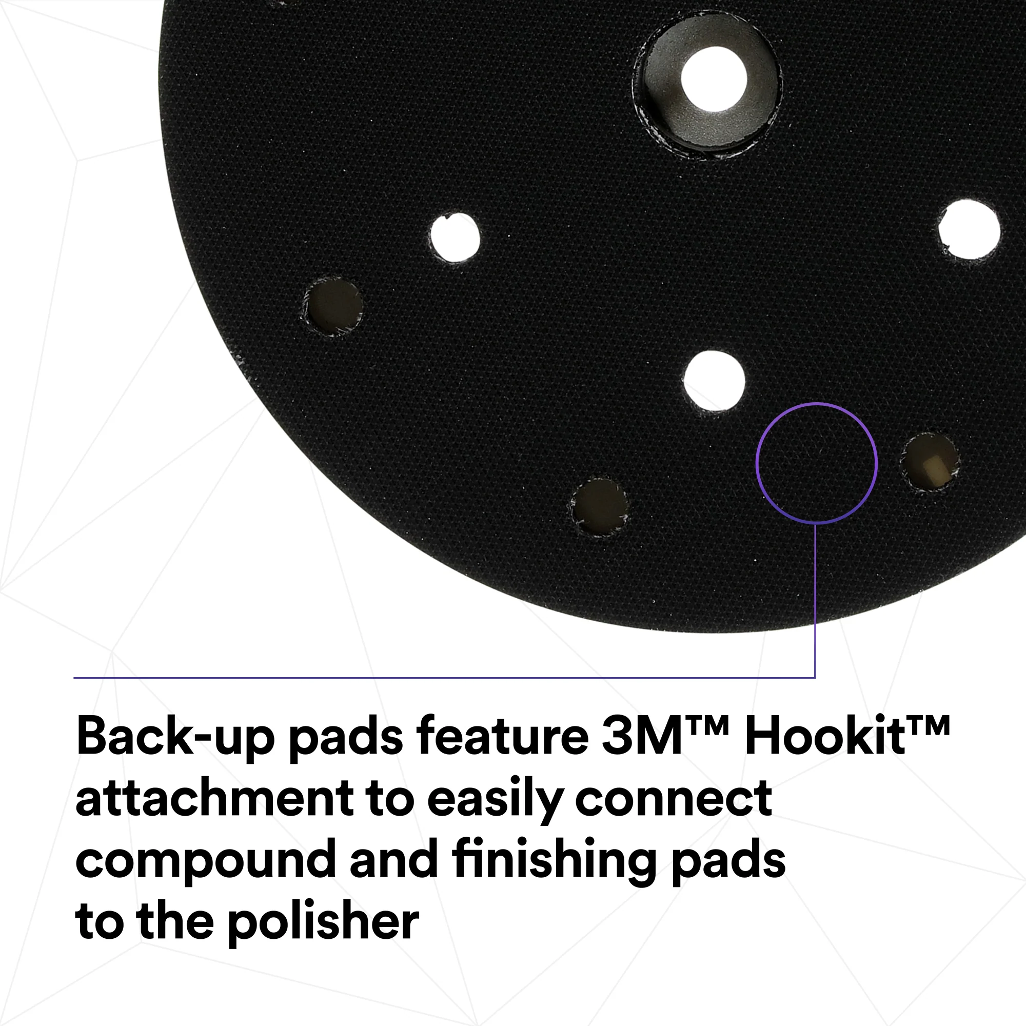 3M Perfect-It Random Orbital Polisher Back-up Pad, 34128 - 5" - Image 6
