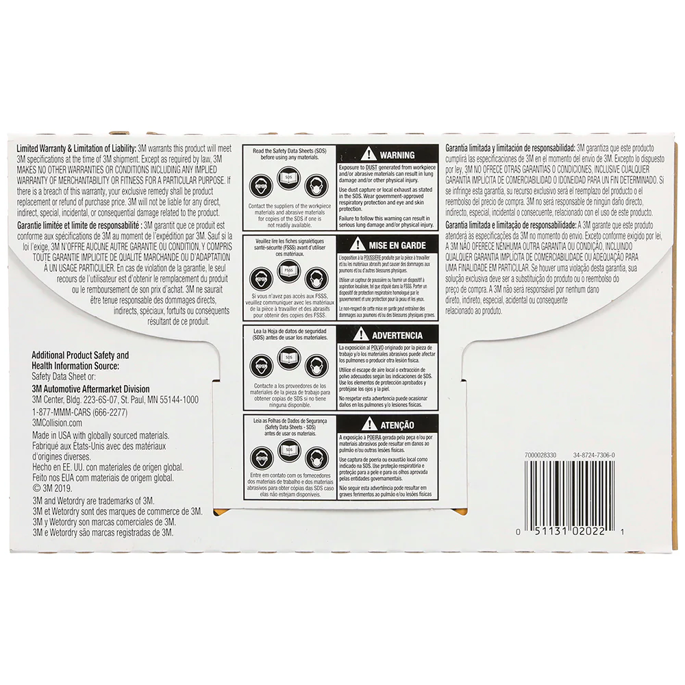 3M Wetordry Sandpaper, 02022 - 1200 grit, 5.5" x 9" (50 sheets) - Image 6