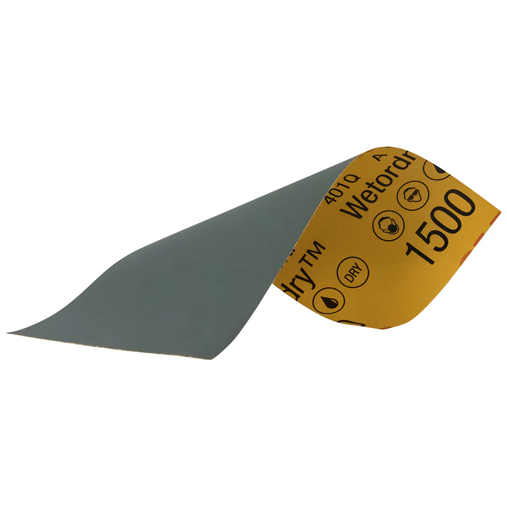 3M Wetordry Sandpaper, 03002 - 1500 grit, 3-2/3" x 9" (5 sheets) - Image 2