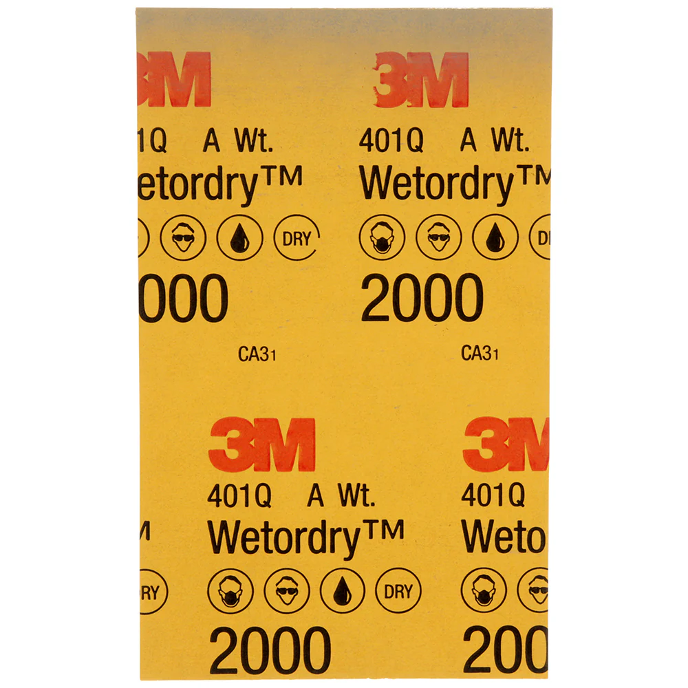 3M Wetordry Sandpaper, 02044 - 2000 grit, 5.5" x 9" (50 sheets) - Image 3