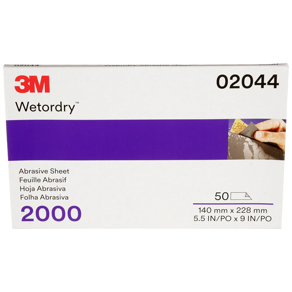 3M Wetordry Sandpaper, 02044 - 2000 grit, 5.5" x 9" (50 sheets) - Image 5