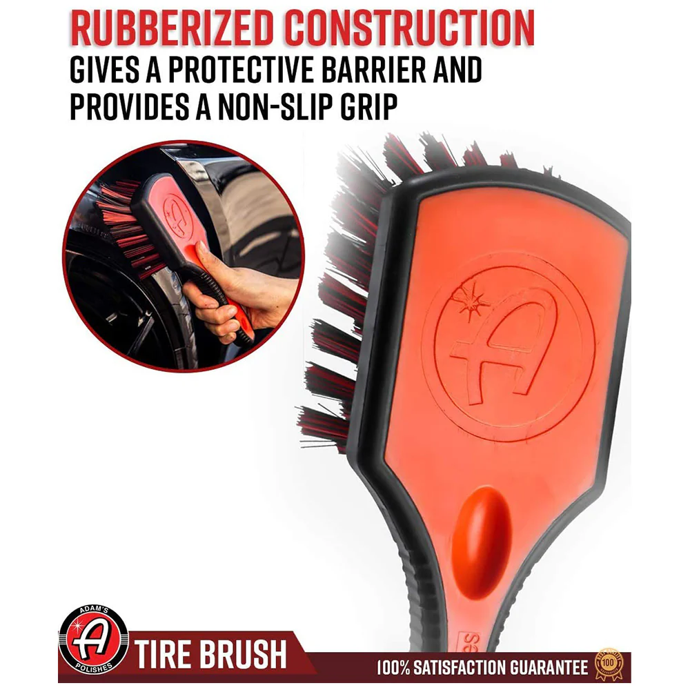 Adam's Rubberized Tire Brush - 10" - Image 3