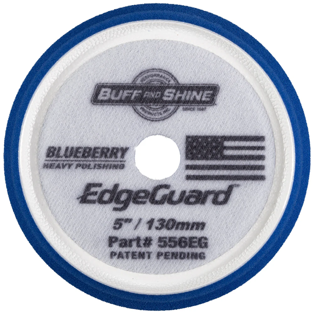 Buff and Shine EdgeGuard Foam Heavy Polishing Pad - 5", Blueberry - Image 3