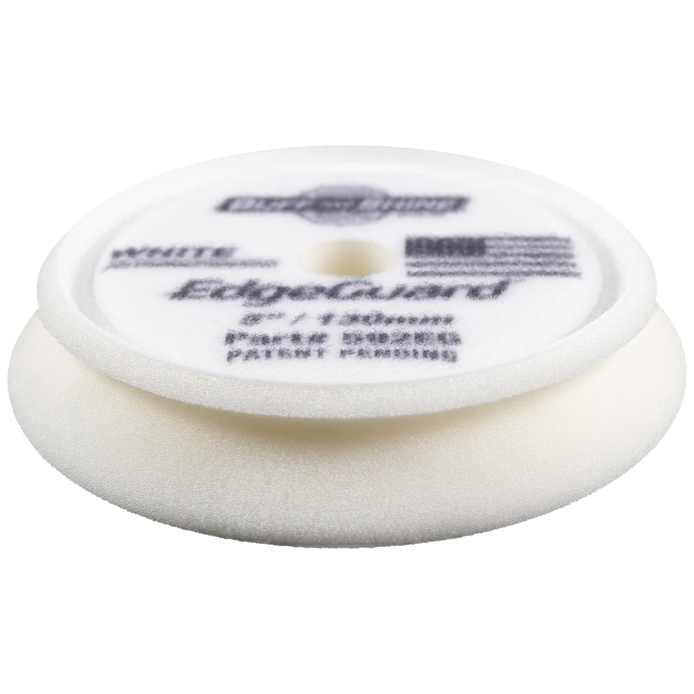 Buff and Shine EdgeGuard Foam Polishing/Finishing Pad - 5", White - Image 4