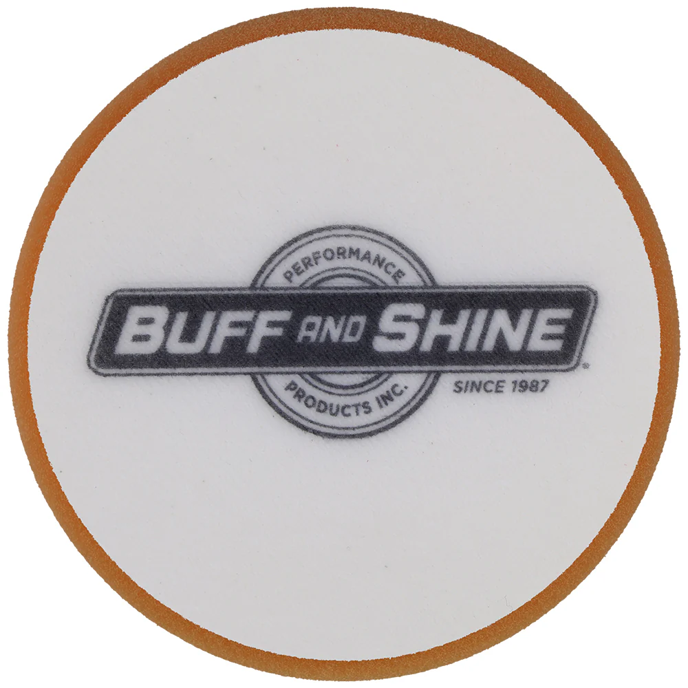 Buff and Shine Orbital/DA Foam Medium Cutting Pad - 5", Orange - Image 2