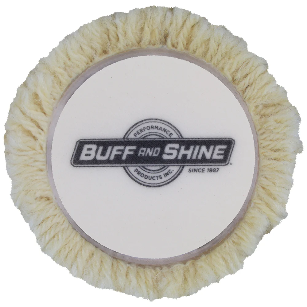 Buff and Shine Wool Cutting Pad - 3", White (2 pack) - Image 3