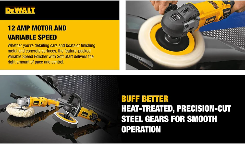 DeWalt Variable Speed Rotary Polisher with Soft Start, DWP849X - Image 14