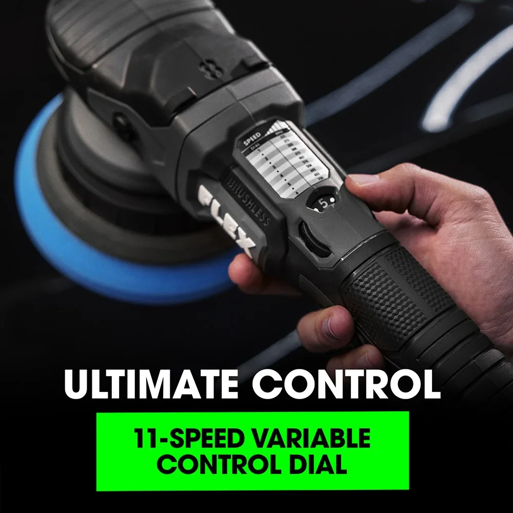 FLEX 24V Gear Driven Orbital Polisher Kit, FX3331-2C - Image 4