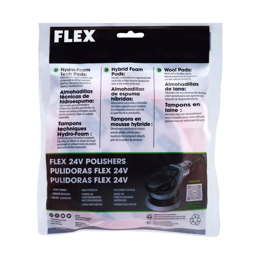 FLEX Foam Final Applicator Pad - 6.5", Red - Image 5