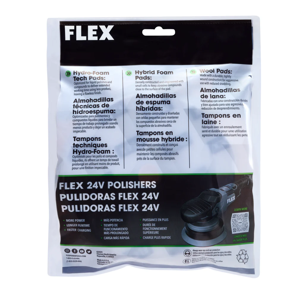 FLEX Foam Heavy Cutting Pad - 6.5", Gray - Image 5