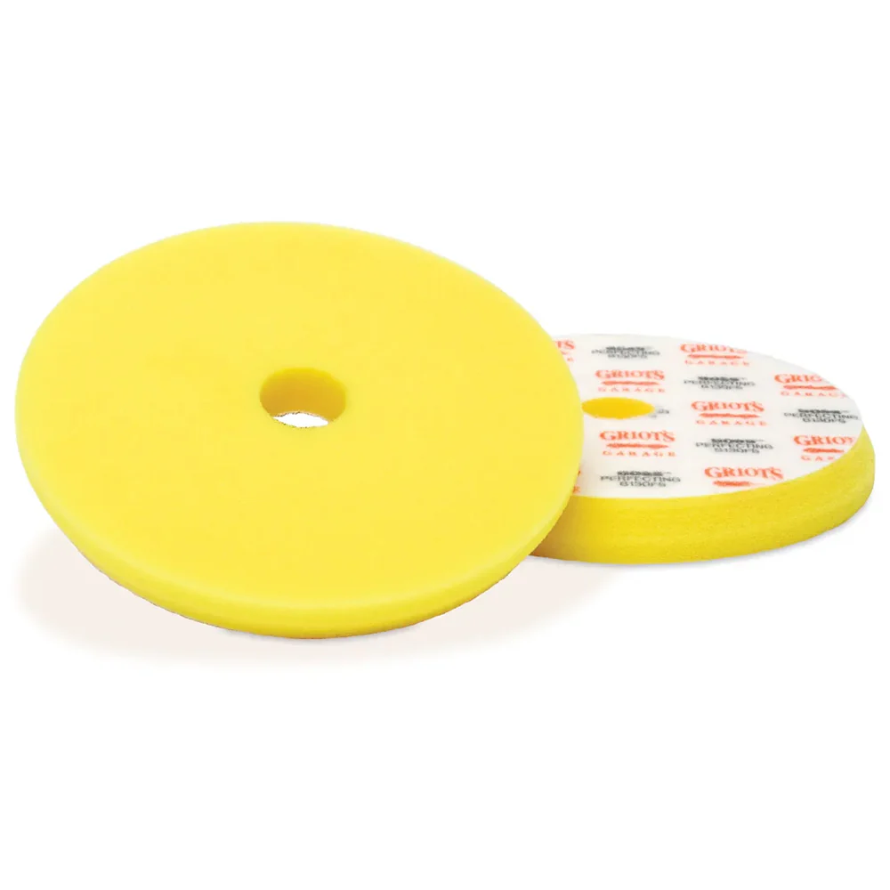 Griot's Garage BOSS Foam Perfecting Pads - 5.5", Yellow (2 pack)