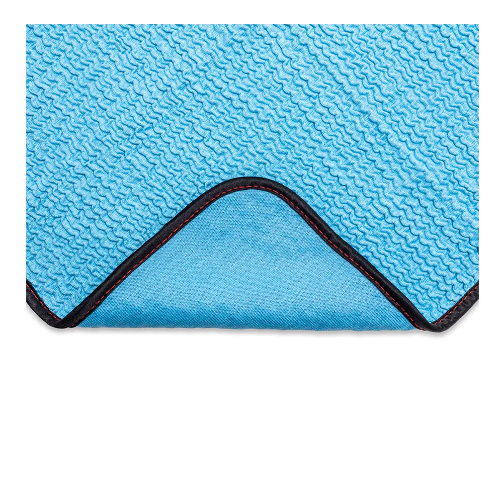 Griot's Garage PFM Crinkle Glass Towels - 16" x 16", Blue (3 pack) - Image 3