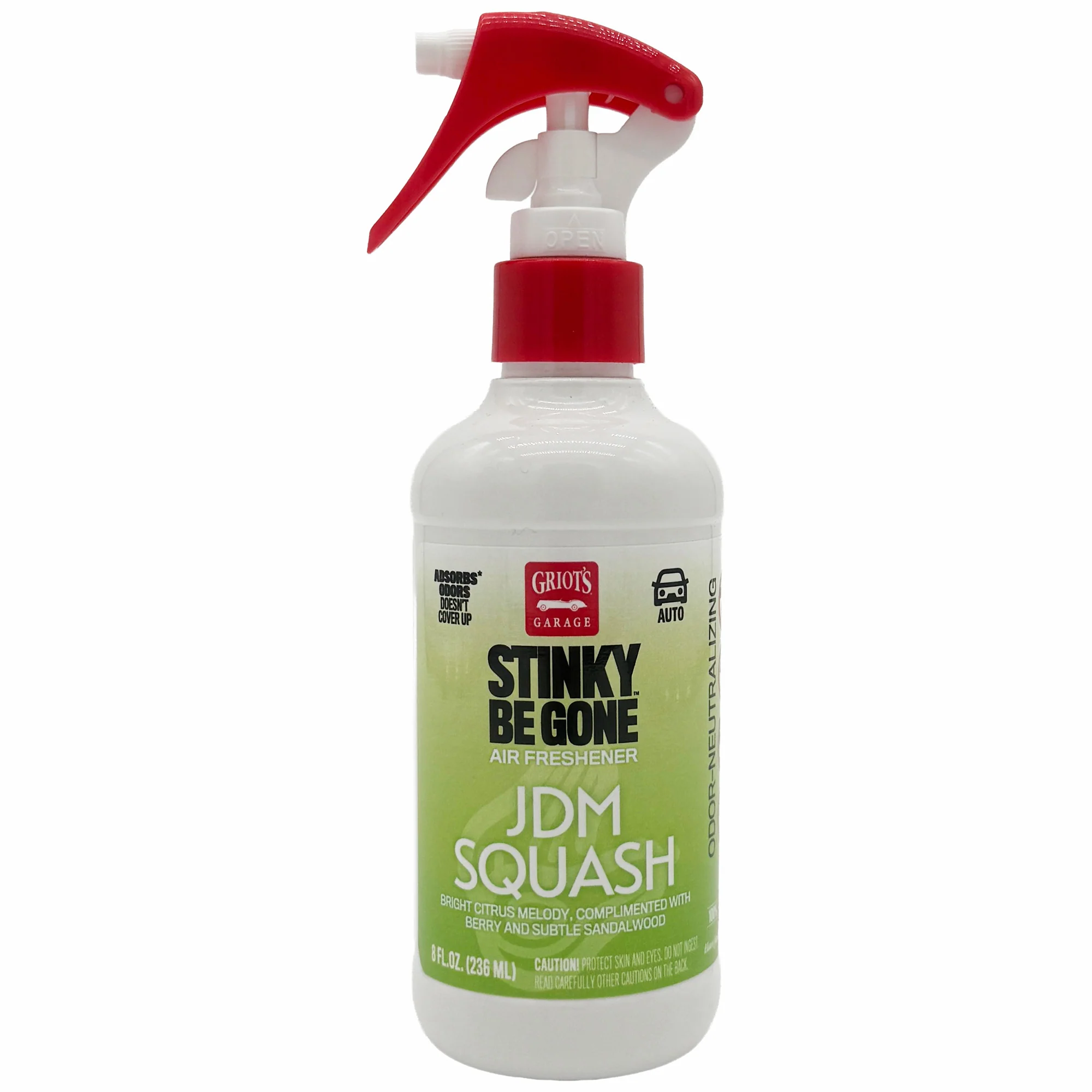 Griot's Garage Stinky-Be-Gone JDM Squash Air Freshener Spray - 8 oz.