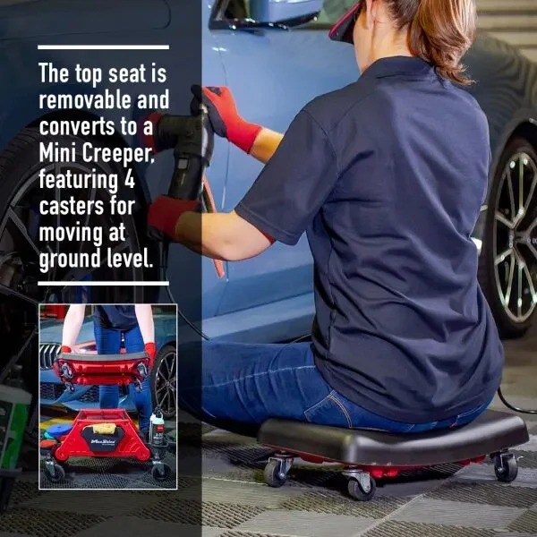 MaxShine Modular Detailing Creeper Seat w/ Cushion - Image 13