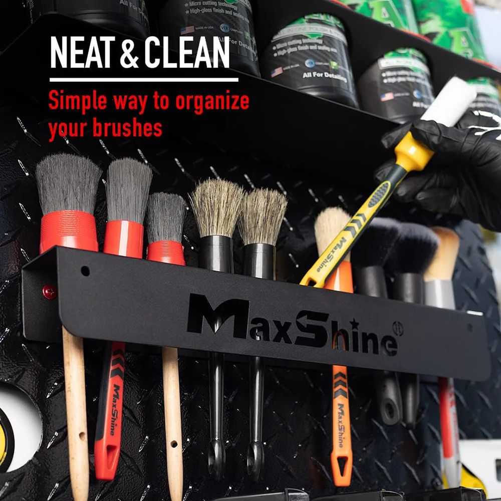MaxShine Detailing Brush Holder, 10 Hole (MaxShine Logo) - Image 6