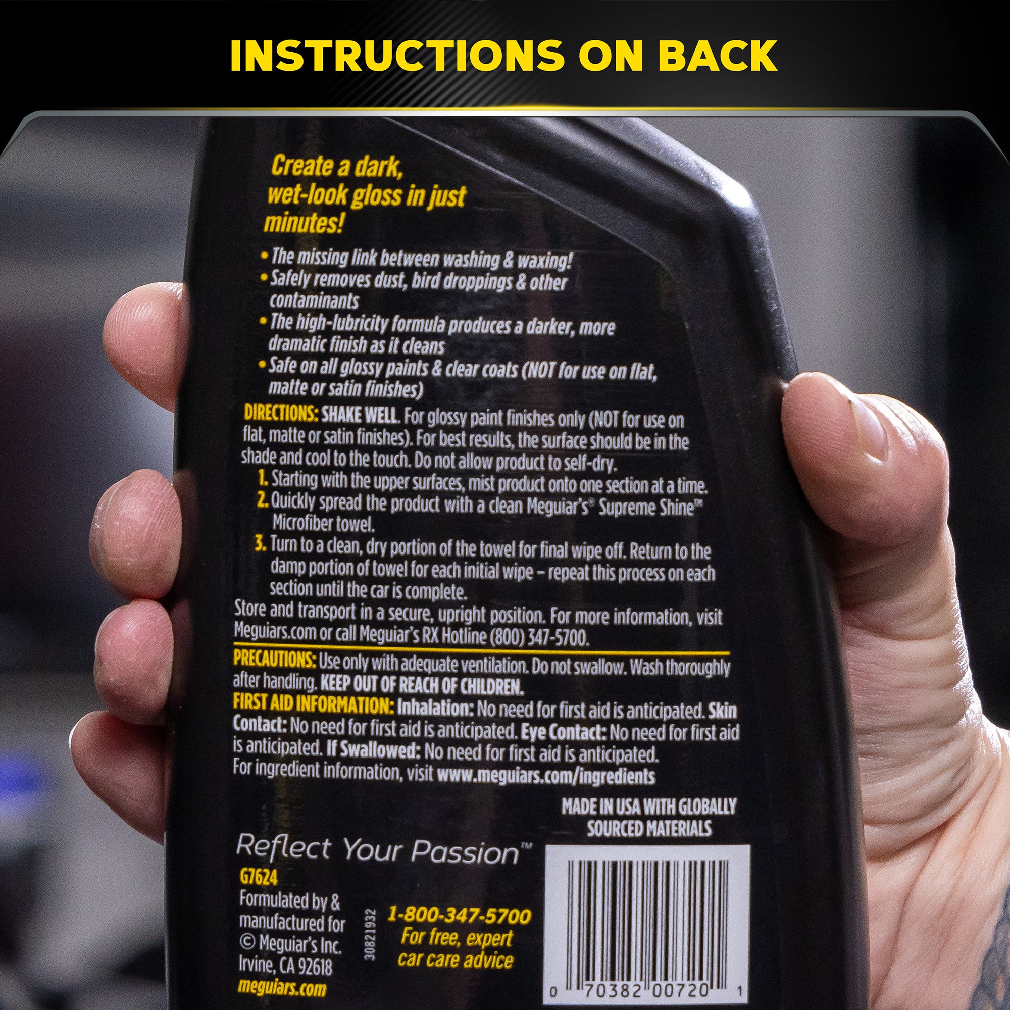Meguiar's Gold Class Quik Detailer, G7624 - 24 oz. - Image 9