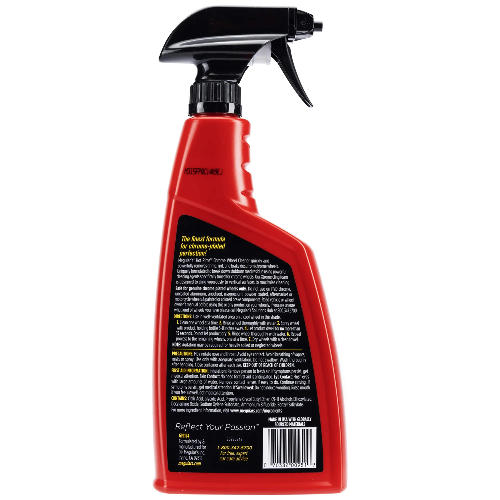 Meguiar's Hot Rims Chrome Wheel Cleaner, G19124 - 24 oz. - Image 2