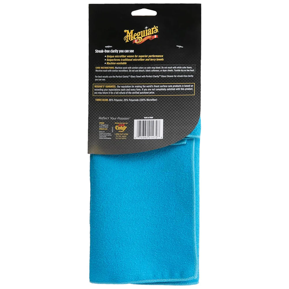 Meguiar's Perfect Clarity Glass Towel, X190300 (3 pack) - Image 3