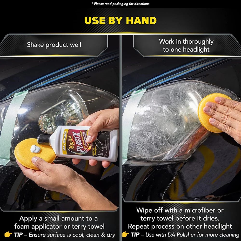 Meguiar's PlastX Clear Plastic Cleaner & Polish, G12310 - 10 oz. - Image 5