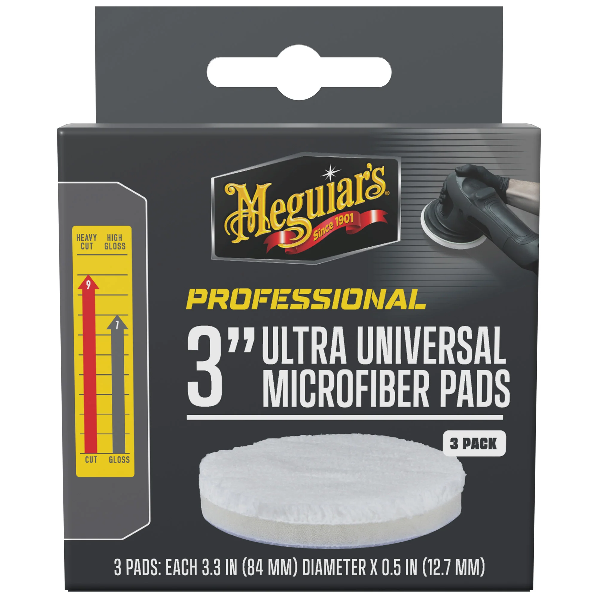 Meguiar's Professional Ultra Universal Microfiber Pads, M3MFP3 - 3" (3 pack) - Image 2