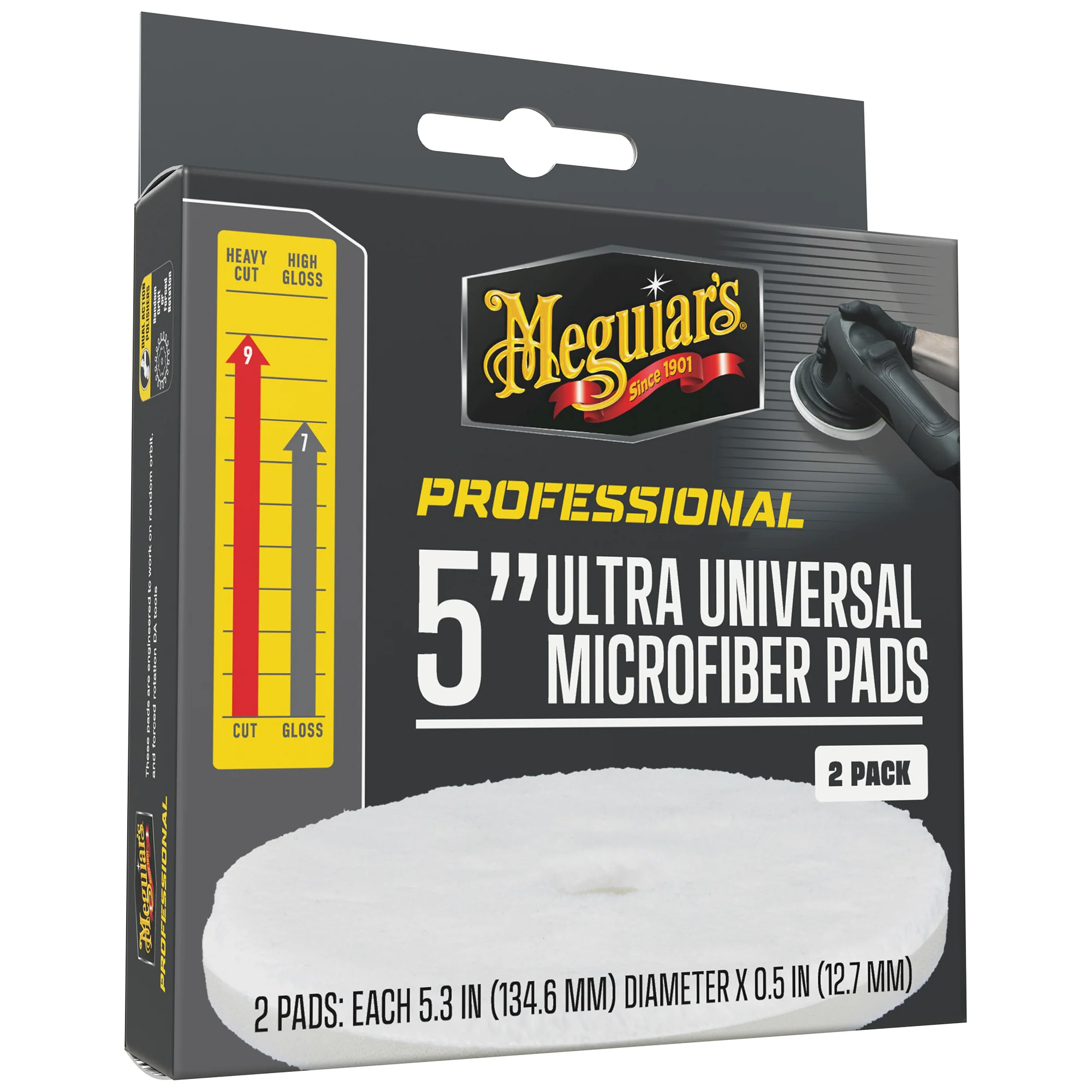 Meguiar's Professional Ultra Universal Microfiber Pads, M5MFP2 - 5" (2 pack) - Image 4