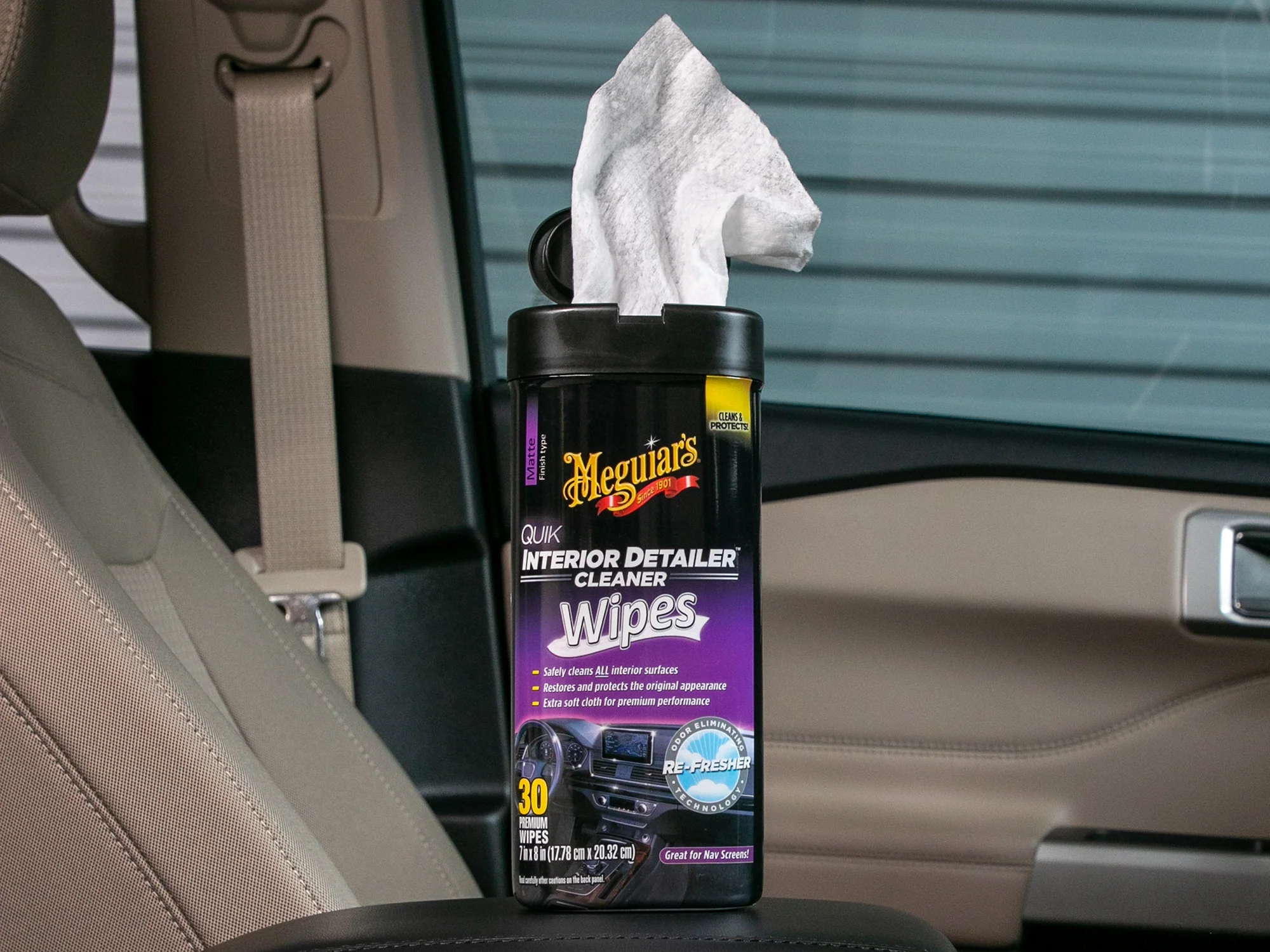 Meguiar's Quik Interior Detailer Wipes, G13600 - 30 Wipes - Image 3