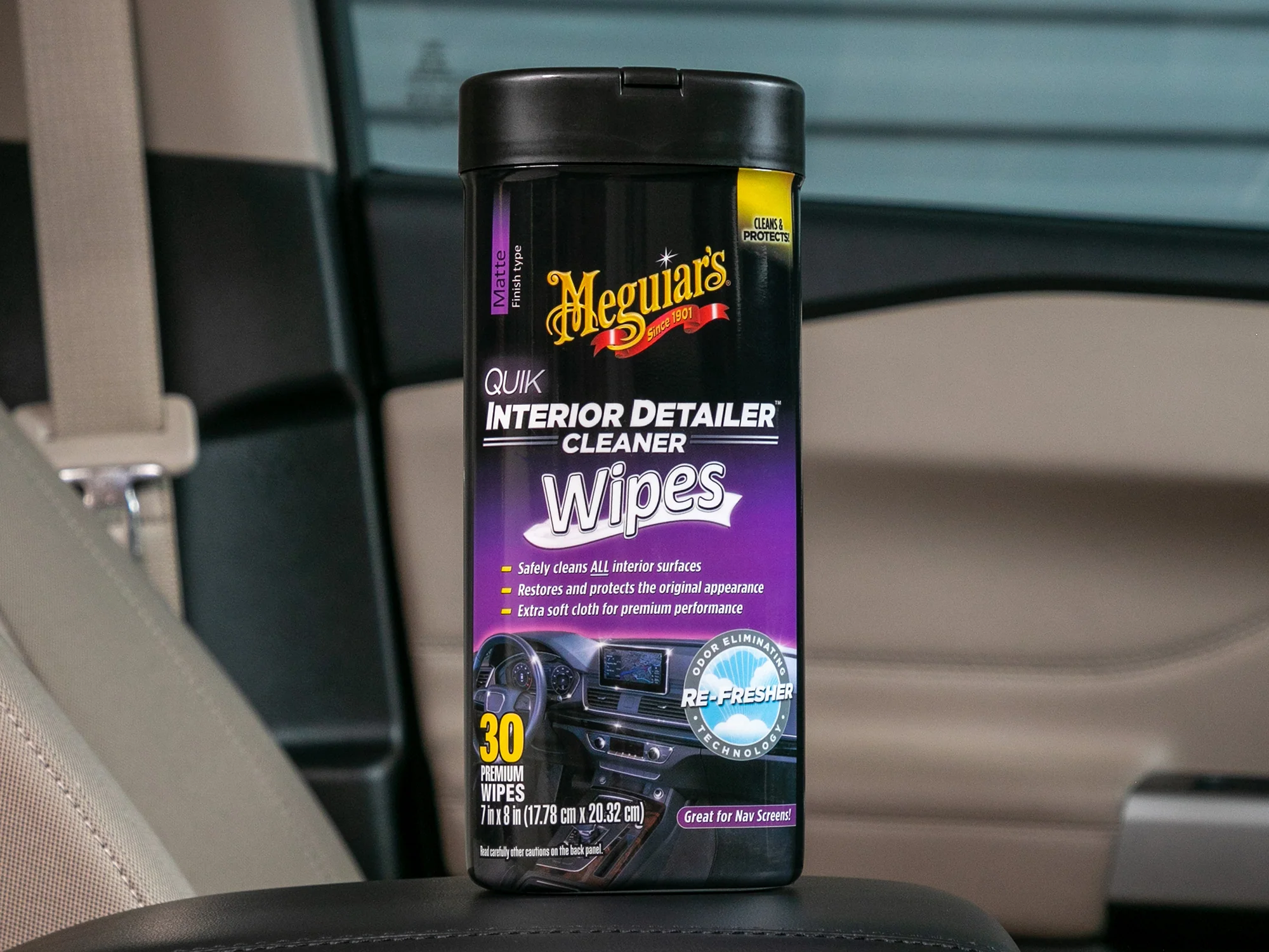 Meguiar's Quik Interior Detailer Wipes, G13600 - 30 Wipes - Image 7