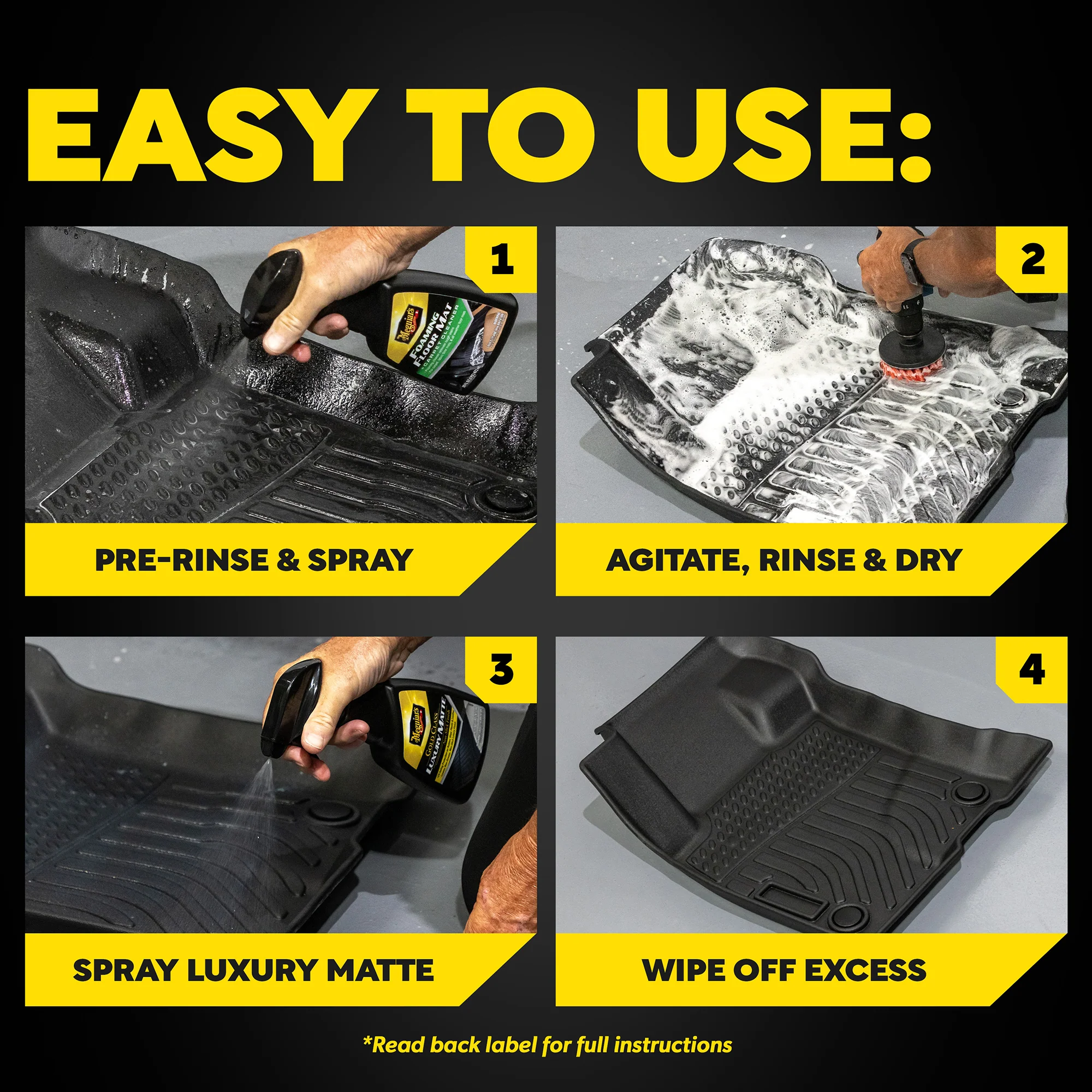 Meguiar's Quik Solutions All-Weather Floor Mat Kit - Image 9