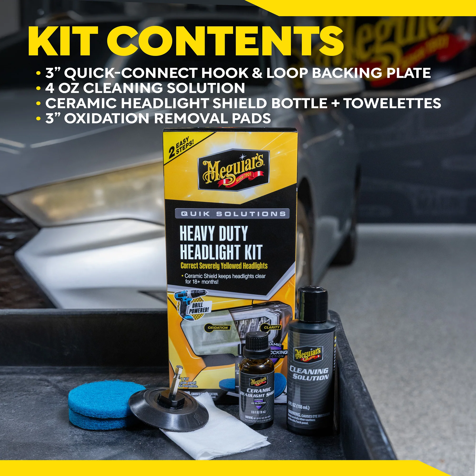 Meguiar's Quik Solutions Heavy Duty Headlight Kit - Image 7