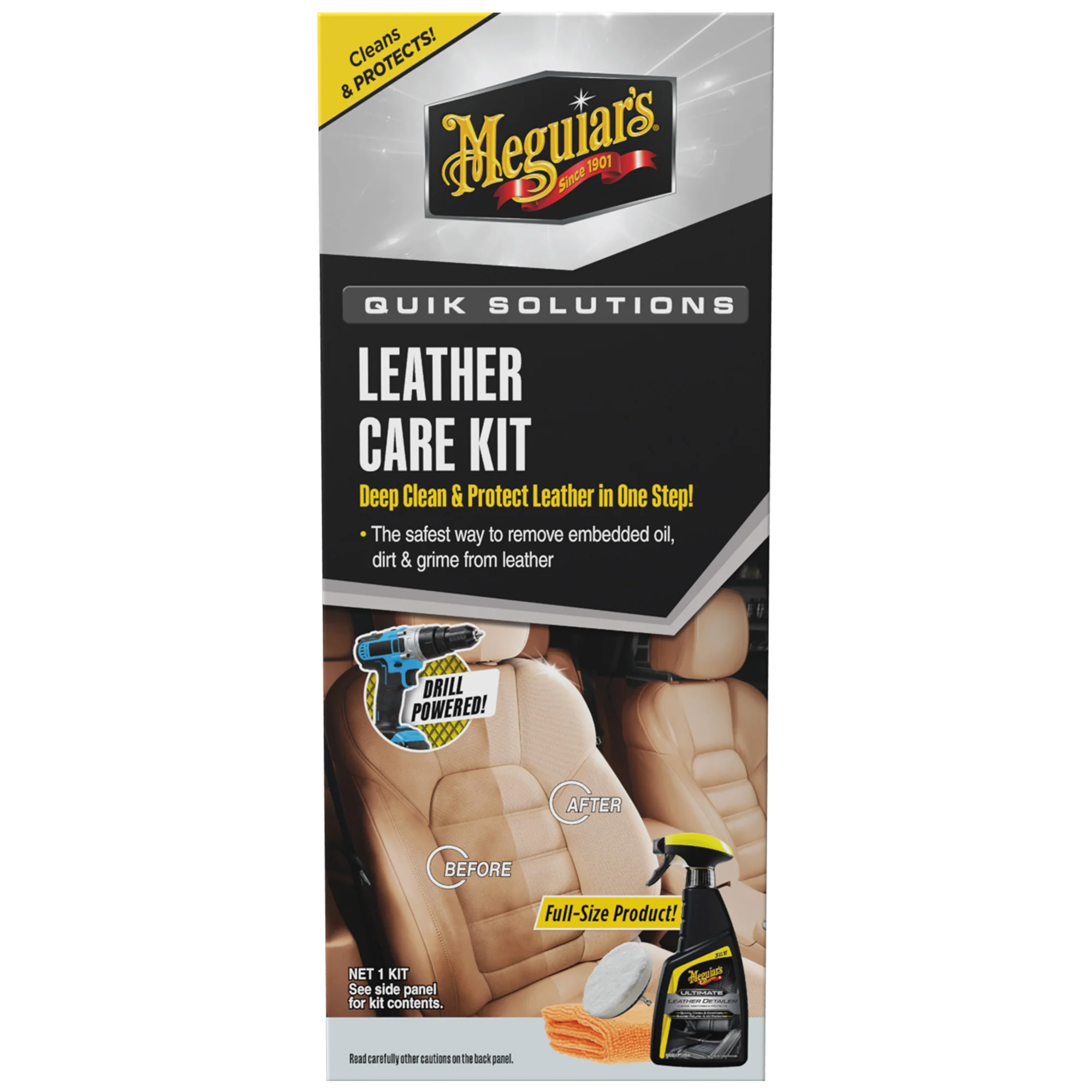 Meguiar's Quik Solutions Leather Care Kit - Image 3
