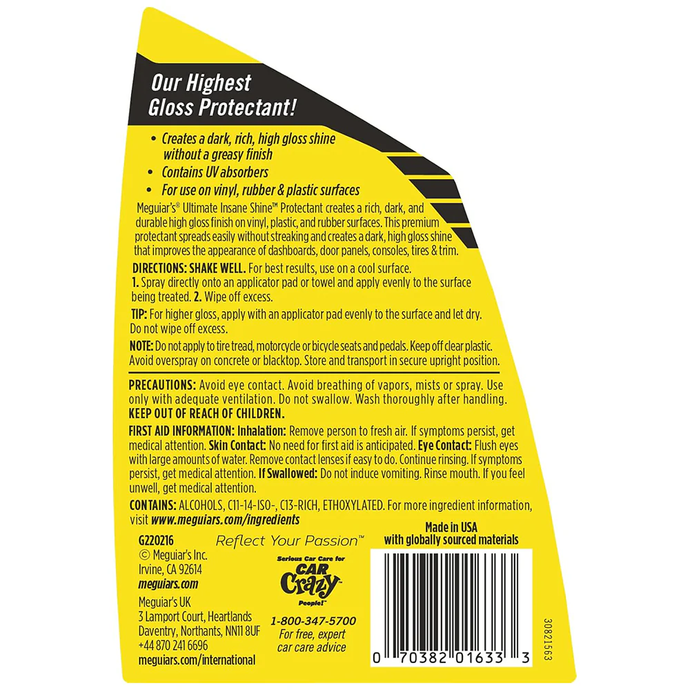 Meguiar's Ultimate Insane Shine Protectant Spray, G220216 - 16 oz. - Image 9