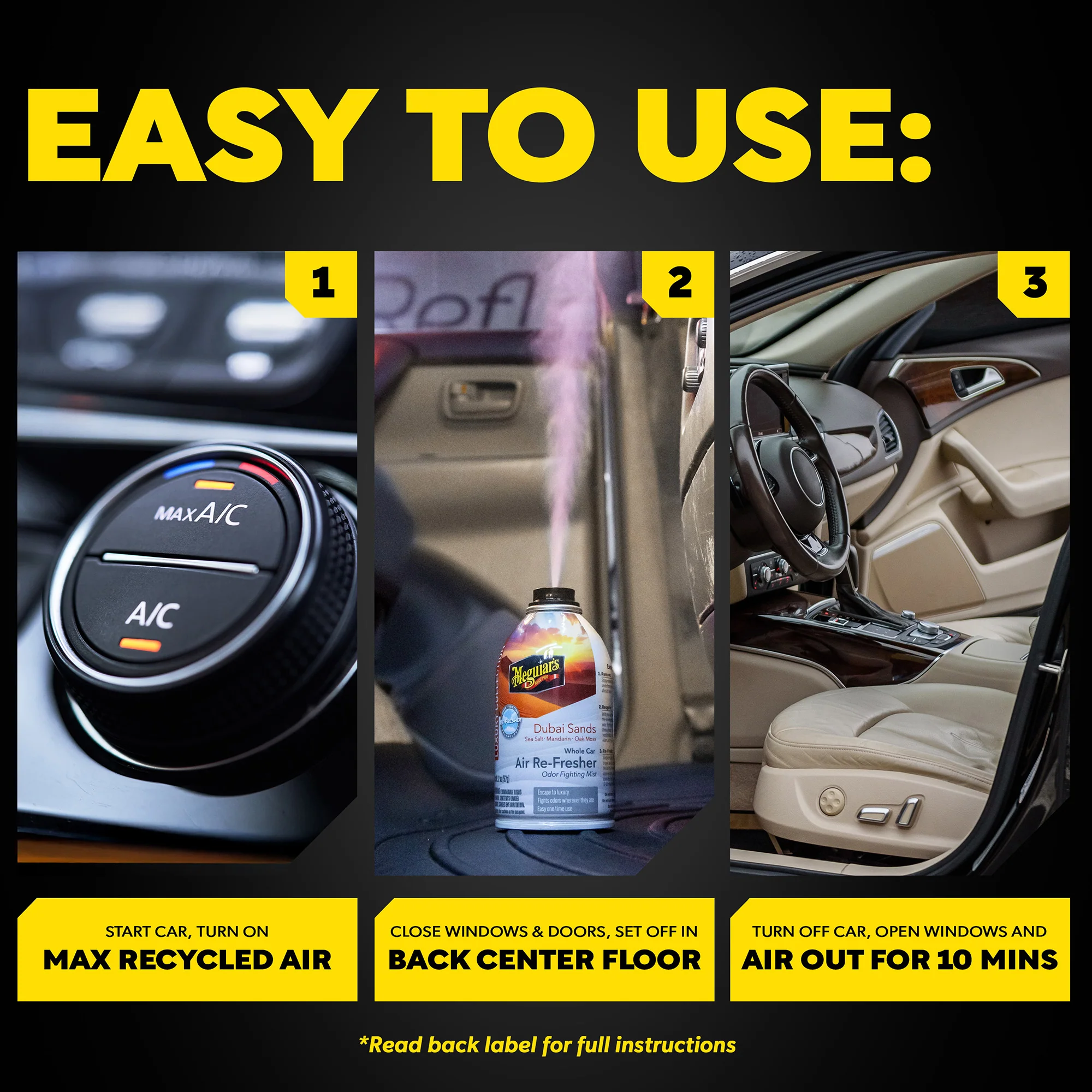 Meguiar's Whole Car Air Refresher Odor Eliminator - Dubai Sands Scent - Image 8