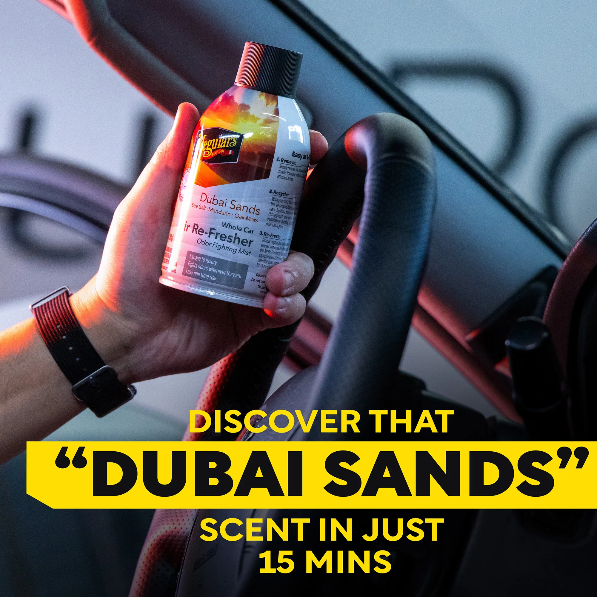 Meguiar's Whole Car Air Refresher Odor Eliminator - Dubai Sands Scent - Image 9