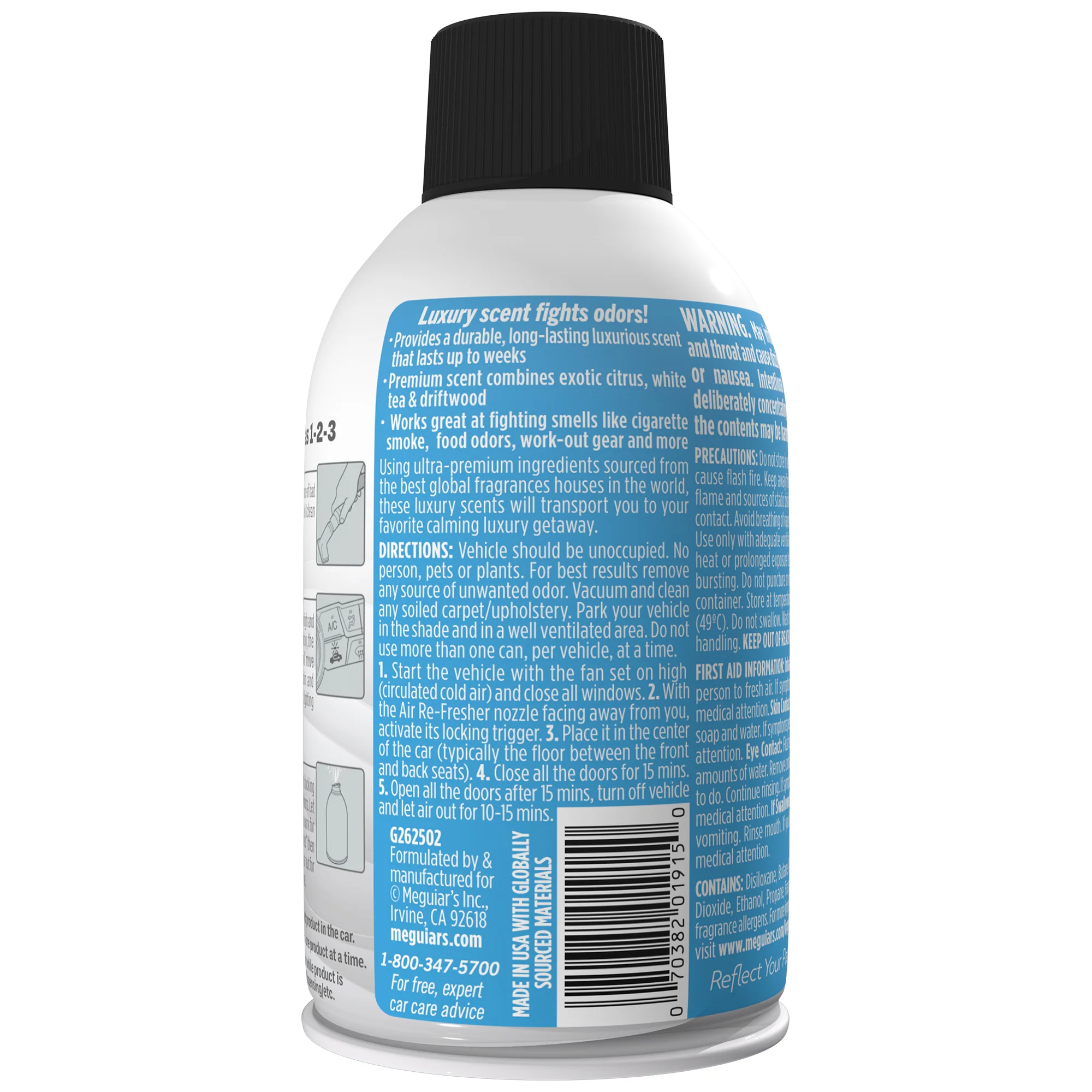 Meguiar's Whole Car Air Refresher Odor Eliminator - Island Volcano Scent - Image 2