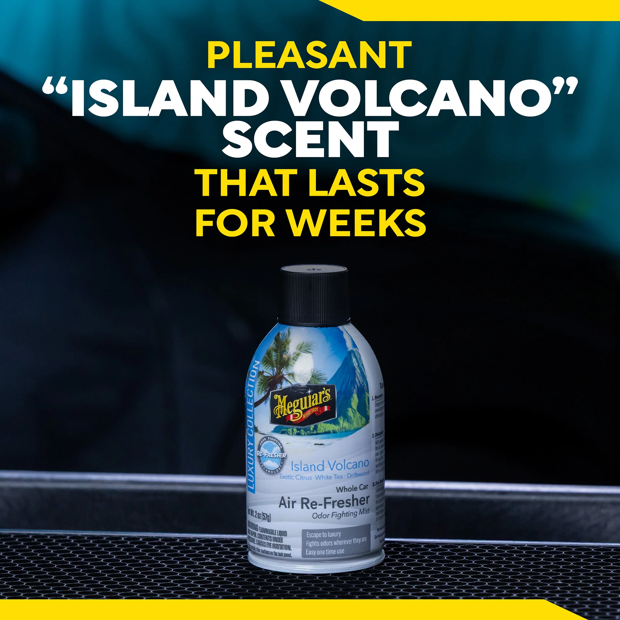 Meguiar's Whole Car Air Refresher Odor Eliminator - Island Volcano Scent - Image 7