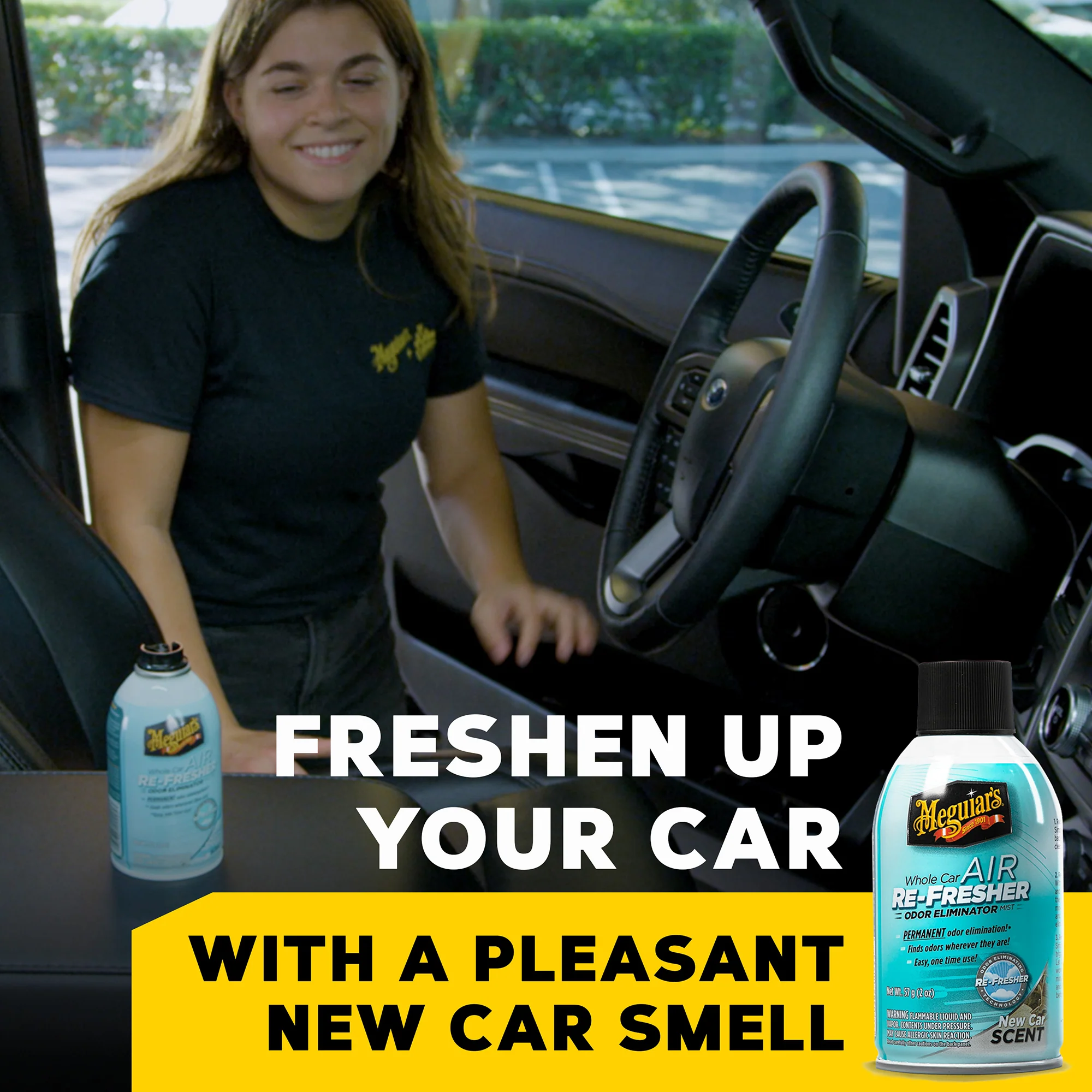 Meguiar's Whole Car Air Refresher Odor Eliminator, G16402 - New Car Scent - Image 4