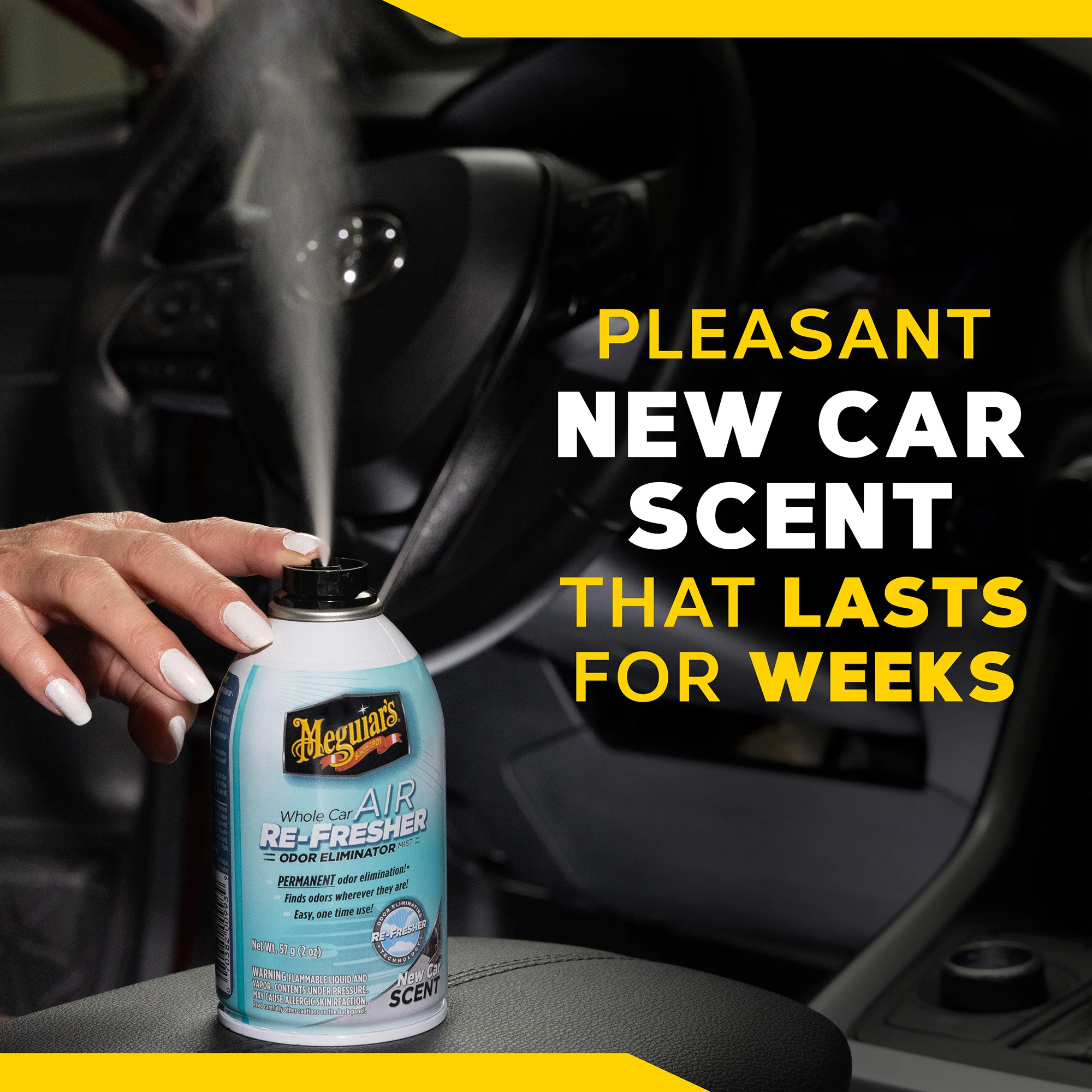 Meguiar's Whole Car Air Refresher Odor Eliminator, G16402 - New Car Scent - Image 9